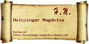 Holczinger Magdolna névjegykártya